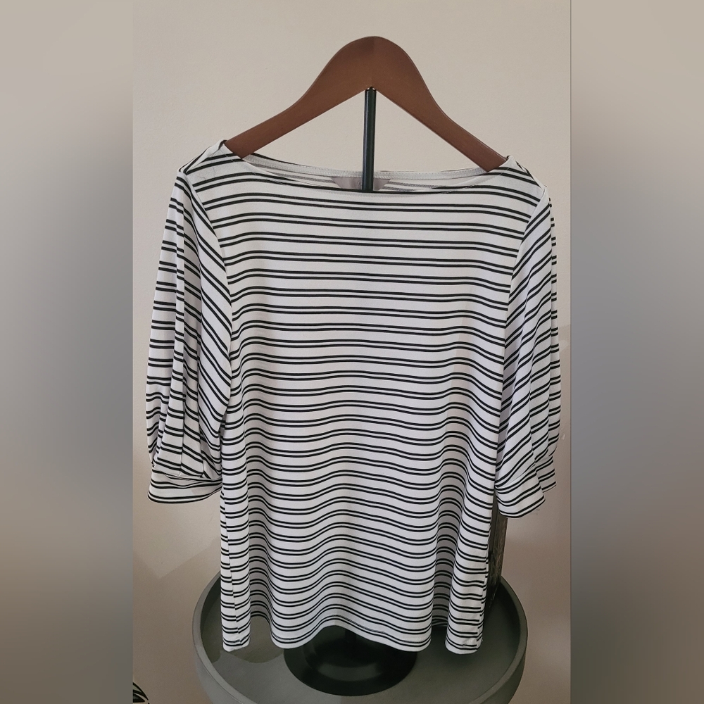 H&M Striped Black and White Women's Top